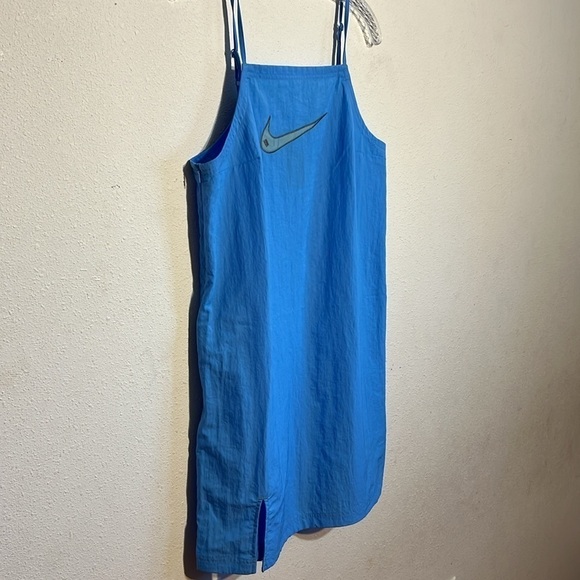 NWT Nike Women SportCasual Swoosh Woven Logo Spaghetti Strap Dress Size Large - Picture 4 of 17